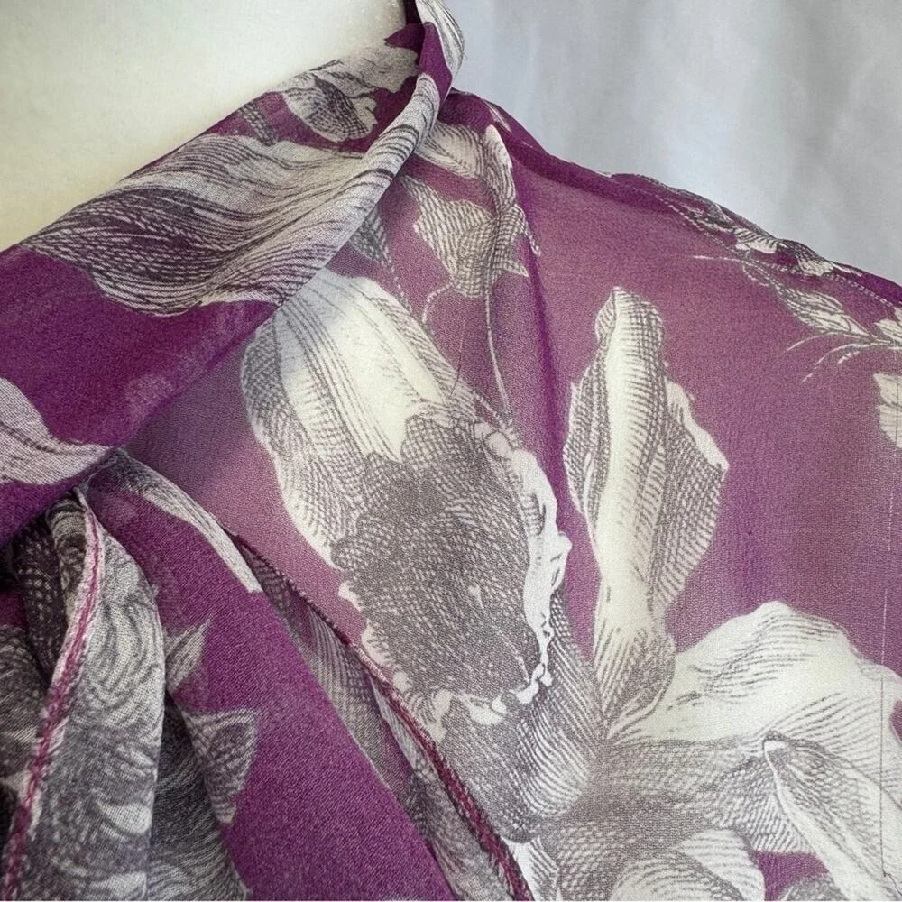 ERDEM‎ Floral Silk Blouse - Size 6